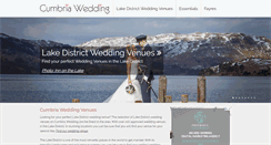Desktop Screenshot of cumbriawedding.co.uk